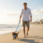 multi-blue colors dog harness sets new design for Dachshund