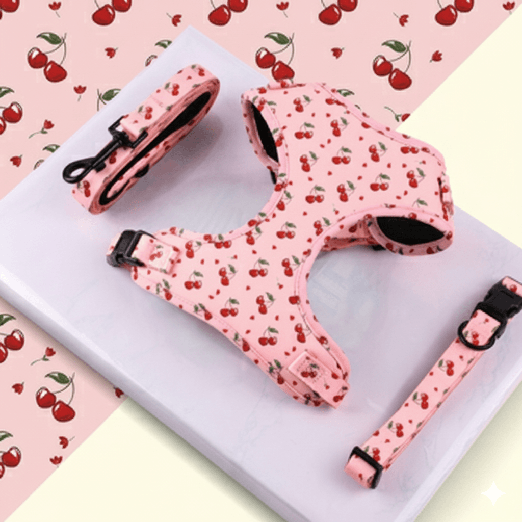 Cherry harness+ leashes sets