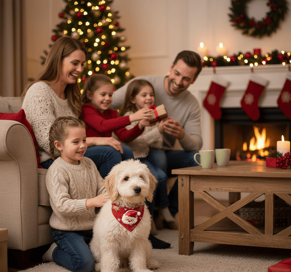 Cute Christmas Pet Bandana Collar – Santa Claus Costume Accessory for Cats & Dogs