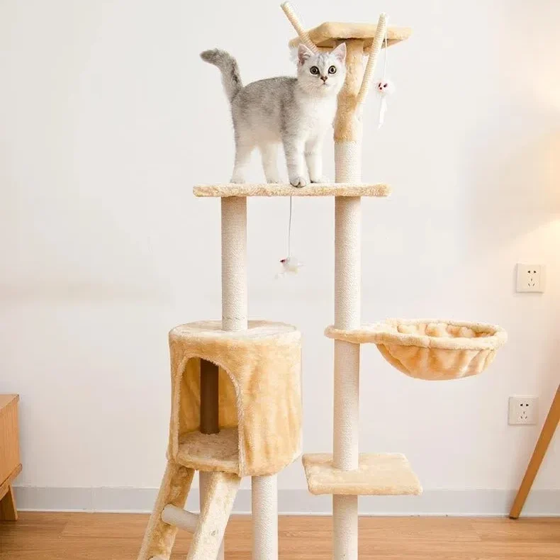 E1 Five floors Cat Climbing Frames Indoors For Big Cats