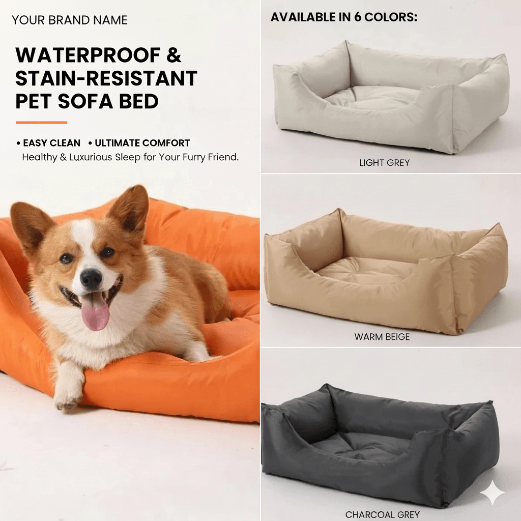 Wholesale FSY Co. Oxford Pet Beds - Waterproof, Non-Stick Fur, All-Season, Deep Sleep Dog & Cat Beds – Premium, Durable Supplier