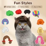 Colorful pet wig fancy