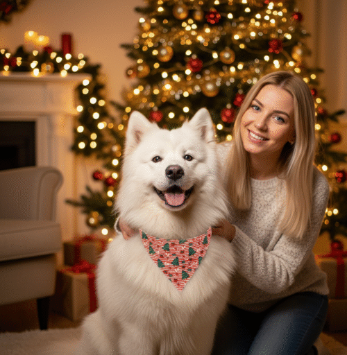 dog scarf for Christmas