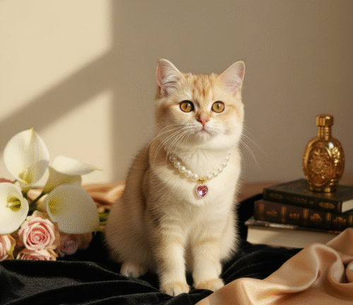 Elegant Pet Necklace, Pearl Pet Necklace, Diamond Heart Pendant, Pet Wedding Jewelry, Special Occasion Pet Collar, Luxury Pet Accessories