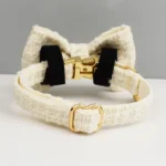 Beige sku-14 dog id collar for party